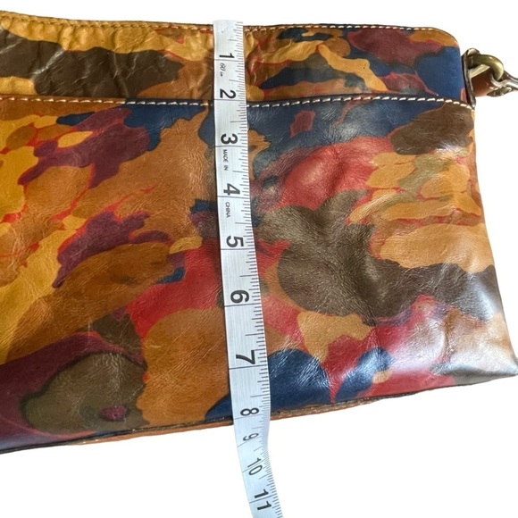 Patricia Nash Avellino Leather Camo Crossbody Bag - Classic Sleek Go-Any Where - Picture 13 of 16